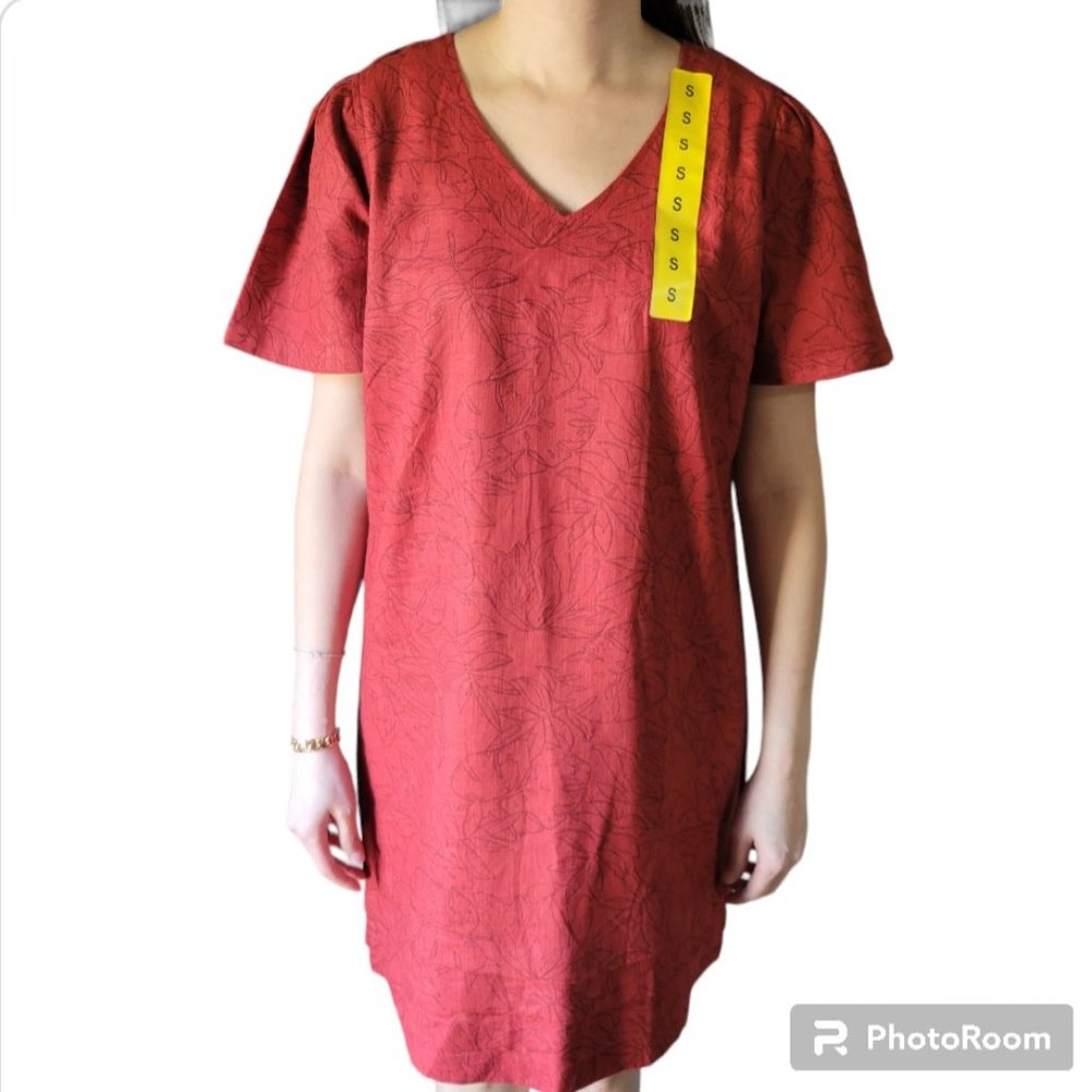 Nicole Miller Ladies' Linen Blen Red Dress